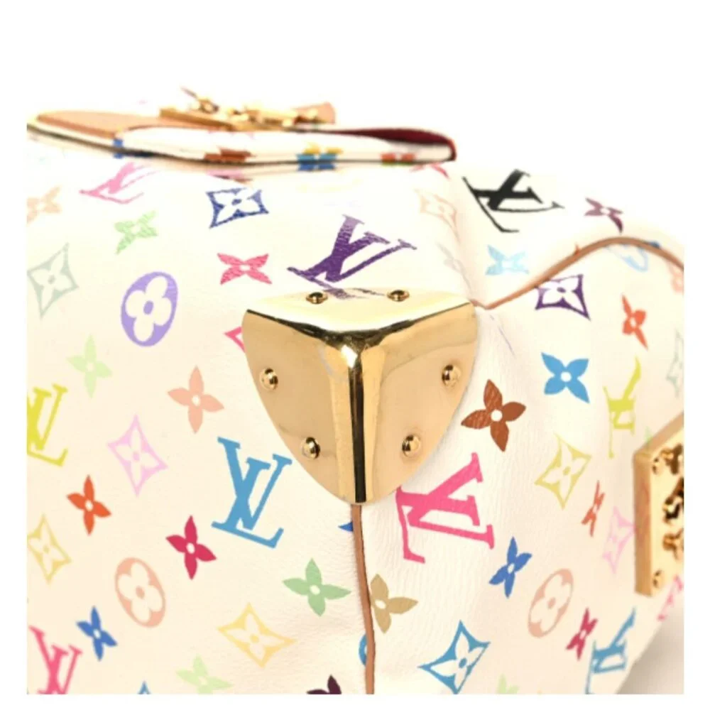 Louis Vuitton Multi Color Monogram Speedy 30 White - Picture 4 of 14